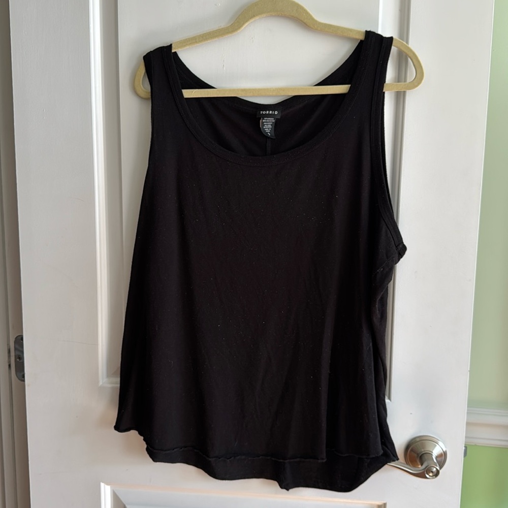 Torrid black tank top Sz 3X plus size shirt